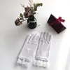 Ventas Directas de Fábrica Guantes de Boda Malla de Encaje Puntos de Polca Lazo Novia Sesión de Fotos de Boda Gran Cantidad Buen Precio