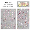 Pegatina para Uñas Lazo de Cinta Plano Simple Versátil Negro y Blanco Lazo de Cinta para Uñas Joyería DH
