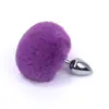 Bola de pelo de cola de perro tapón anal de metal cola de zorro conejo juguete de broma juego de rol sm alternativo usuario