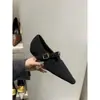Zapatos pequeños estilo Chanel, que aumentan la altura, de punta fina, grises, forrados de felpa, mullidos, para mujer, nueva colección otoño/invierno, estilo francés, elegantes mocasines Mary Jane de algodón