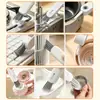 Cepillo para tazas cuatro en uno, un cepillo portátil diseñado específicamente para limpiar tazas, biberones, tazas térmicas y tapas de tazas; un cepillo multiusos para el hogar para limpiar grietas