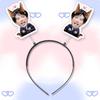 Puyixing Diadema Tridimensional de Resorte Horquilla Concierto Apoyo Periférico Imágenes
