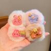 Diadema de felpa para niños Otoño e invierno Nuevo coletero grueso de alta elasticidad para niñas Adorno para coleta para niñas que combina con todo