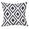 Funda de almohada con impresión digital 3D geométrica en blanco y negro, corta, de felpa, para sofá, decoración del hogar, superventas de Amazon.