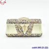 Bolsa de Jantar com Strass Padrão de Moda Europeu e Americano com Vestido de Moda Bolsa de Festa Clutch Bolsas de Festa