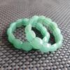 Pulsera de Jade Aventurina con Perlas Clásicas Verde Esmeralda, Colgante Diente de Tigre Verde y Pulsera de Jade Seda Dorada