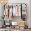 Perchero plegable simple de pie para uso doméstico, dormitorio, balcón y para colgar ropa