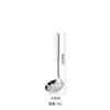 Acero Inoxidable 304 Patrón Martillado Cuchara para Fondue Coreana de Alta Gama Colador de Sopa Más Grueso Cuchara Grande para Sopa Cuchara de Buffet de Hotel