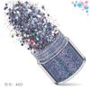 Amazon Nail Art Set 12 Cores Laser Misto Nail Polish Glue Nail Art Sequins Açafrão em Pó Nail Art Joias Drill
