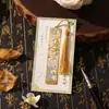 Marcadores de Libro Huecos Estilo Antiguo, Marcadores de Libro Metálicos Estilo Chino Clásico, Souvenirs Culturales y Creativos de Alta Gama y Exquisitos de la Ciudad Prohibida, Se Pueden Personalizar