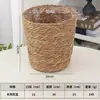 Cesto de Flor de Palha Tecida Abraço Cesto de Flores Tampa de Vaso de Flores Rattan Artesanal Tecelagem Transfronteiriça Estilo Nórdico Ins Criativo Vaso para Plantas Verdes