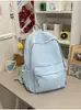 Mochila Estilo Coreano Ins para Meninos e Meninas, Mochila Escolar para Alunos do Ensino Médio, Mochila Escolar Versátil Leve de Grande Capacidade, Mochila Bordada