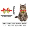 Decorações de Natal Novas Transfronteiriças Laços e Gravatas para Animais de Estimação Laços para Gatos e Cachorros Decorações de Natal para Animais de Estimação