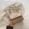 Bolso Mujer 2024 Nuevo Nicho Versátil Bolso Cruzado de Lazo Bolso Cuadrado Pequeño de Moda Bolso de Hombro para Teléfono Móvil