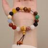 Pulseira Bodhi de 18 sementes de Terceira Geração, contas de Buda multi-tesouro para segurar na mão, pingente de joia, pulseira de madeira para mantra, rosário, atacado