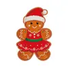 Manteles decorativos navideños transfronterizos para mesa Cena familiar de Año Nuevo Decoración para fiesta navideña Hombre de jengibre manteles de mesa