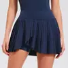 Ropa de Yoga de Nuevo Estilo Transfronteriza para Mujer, Ropa Deportiva Casual Transpirable de Verano para Tenis, Camisa Polo, Conjunto de Ropa Deportiva para Correr al Aire Libre
