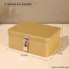 Embalagem de Caixa de Ferro Cosméticos Armazenamento de Mesa Caixa de Lata de Metal Caixa de Lata com Tampa Flip-Top Caixa Simples para Armazenamento Doméstico