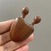 Masajeador nasal de sándalo dorado, artefacto para raspar la nariz, dispositivo de belleza para la nariz, masaje facial meridiano de hombros y cuello de xanto.