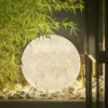 Lâmpada de Lua à prova d'água para exterior Lâmpada solar para gramado Lâmpada decorativa de resina para paisagismo de parque, villa, jardim