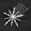 Explosiones de comercio electrónico transfronterizo pinza de pelo de flor retro para网红 (influencer) pinza para flequillo versión coreana de pequeño fresco peine de pelo creativo con perlas