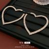 Aretes Redondos Asimétricos de Aguja de Plata, Estilo Sencillo y Fresco, Aretes de Moda Europeos y Americanos, Lujo Accesible y Aretes de Gama Alta para Mujeres