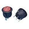 Interruptor Certificado Cb Kcd11 Pequeno Especial Jardim Vermelho Sólido Sem Luz 3 Pinos 3 Velocidades Alavanca Interruptor de Força Abertura 16mm