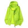 Ropa de Protección Solar Ligera de Verano Estilo Americano para Mujer, Cintura Elástica, Diseño de Cordón Lateral, Chaqueta Suelta de Protección Solar, Producto Nuevo