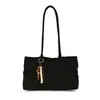 Bolso de hombro único retro translúcido transfronterizo de gran capacidad, bolso tote para ir al trabajo, bolso de mano de cuero suave versátil y moderno para mujer