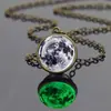 Colar Nebulosa Galáctica Criativo Pingente de Bola de Vidro Luminoso Joia Colar Longo de Verão Feminino Atacado Transfronteiriço