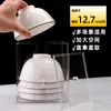 Juego de cuenco y cuchara de cristal desechable, cuenco transparente de plástico engrosado para postre y sopa, vajilla para banquetes y uso doméstico, cuenco para llevar