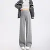 Pantalones de Maternidad Ropa de Abrigo de Otoño Tallas Grandes Soporte Abdominal Pierna Recta Pierna Ancha Casual Pantalones Largos de Arroz Pegajoso Sin Opresión Durante el Embarazo Ropa de Maternidad