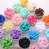 Tetris Acrílico Cuentas Sueltas Color Sólido DIY Perforadas Pulsera Colorida Cadena de Teléfono Accesorios Decorativos Mayoreo