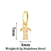 Nuevo Colgante de Acero Inoxidable Letra Zirconia Venta Caliente Accesorios para Collares Pendientes DIY 26 Dijes de Letras Inglesas A-Z