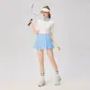 Conjunto de Ropa Deportiva Casual para Mujer, Primavera/Verano, Ajuste Delgado, Cuello Polo, Manga Corta, Rayas, Golf, Tenis