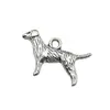 1 Nuevo Modelo de Aleación de Plata Antigua Serie Animal Perro Colgante Encanto Pulsera DIY Collar Llavero Accesorio de Joyería