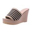 Sandalias de cuña para mujer, de moda, estilo Outwarting, para verano de 2024, con plataforma y tacón alto y suela gruesa.