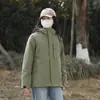 Chaqueta con Capucha Modelo Primavera y Otoño 2026 Cortavientos Impermeable Transpirable Chaqueta para Senderismo al Aire Libre con Capucha Desmontable