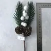 Accesorios de decoración personalizados de fábrica para Navidad y Año Nuevo, accesorios de boda, boda, bricolaje, flores de Navidad tridimensionales, frutos rojos