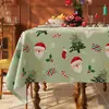 Toalha de Mesa de Natal com Atmosfera Festiva, Toalha de Mesa Estilo Ins Vermelha, À Prova d'Água e de Óleo, Toque de Luxo Leve e de Alta Qualidade, Toalha para Mesa de Centro, Toalha para Mesa de Jantar