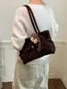 Bolsa Grande de Estampado de Leopardo para Mujer 2026 Nuevo Otoño/Invierno Nicho Sensación de Alta Gama Bolso de Hombro Único Bolso Tote para el Trabajo y el Trayecto Tendencia