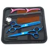 Tijeras de peluquería, Tijeras para cortar el pelo, Juego de tijeras de alta gama con forma de mano de 6 pulgadas, Tijeras profesionales de adelgazamiento de cinco capas, Tijeras para flequillo