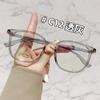 En existencia, gafas ultraligeras TR transparentes sin marco de maquillaje, antiluz azul, moda en Internet, gafas de miopía del mismo estilo populares para mujeres, se pueden equipar