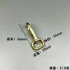 Venta Directa de Fábrica Hebilla de Gancho Fijo de Fondo Cuadrado Móvil de Latón para Bolsas, Llavero, Ferretería para Artículos de Cuero Hechos a Mano