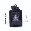 Nova moda nacional doze Zodiac Guardião Buda preto thangka colar personalidade titânio aço preto cartão pendente suéter cadeia