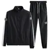 Conjunto Esportivo Masculino Primavera e Outono Novo Estilo Moletom Corrida Casual Roupa Esportiva Conjunto Para Casais Masculino e Feminino Jaqueta Roupas