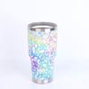 Taza de hielo fría con aislamiento de acero inoxidable de 30 oz de comercio exterior con graffiti para coche con tapa Taza para coche Vaso de cerveza de gran capacidad