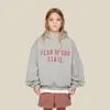 Novedad Otoño e Invierno ESENCIALES Sudadera con Capucha y Forro Polar Estampada con Letras para Niños Niñas Sudadera Holgada
