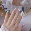 Usar colección de uñas oferta especial liquidación productos de cola liquidación sin devolución manicura hecho a mano parche de uña postiza corto longitud media