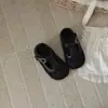 Sandalias de Malla para Niñas con Punta Cerrada, Estilo Verano 2026, Zapatos Transpirables Huecos de Princesa, Zapatos Planos Mary Jane con Moño